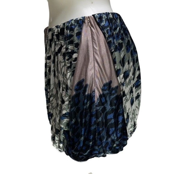 tibi Skirt Bubble Bottom Faux Wrap Multi Color Floral Mini Women's Size S NEW - Picture 14 of 15